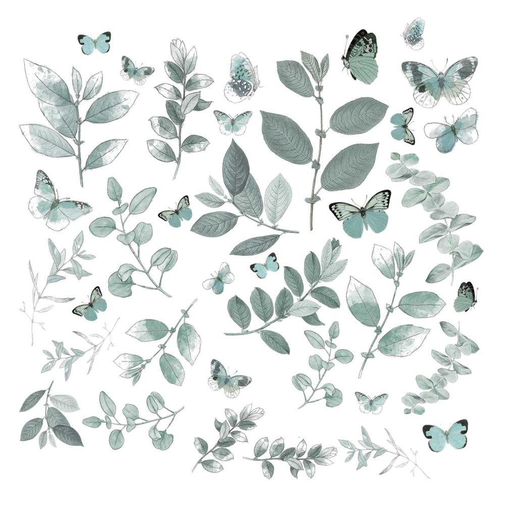 49 & Market - Color Swatch: Eucalyptus Acetate Leaves - Crafty Divas