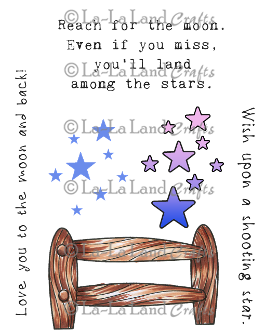 La La Land- Shooting Star Set Rubber Stamp