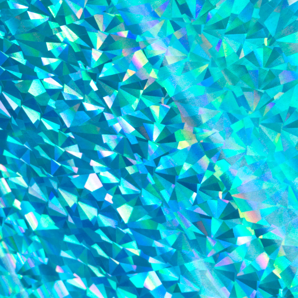 Couture Creations Heat Activated Foil - Cyan Iridescent Triangular Pattern