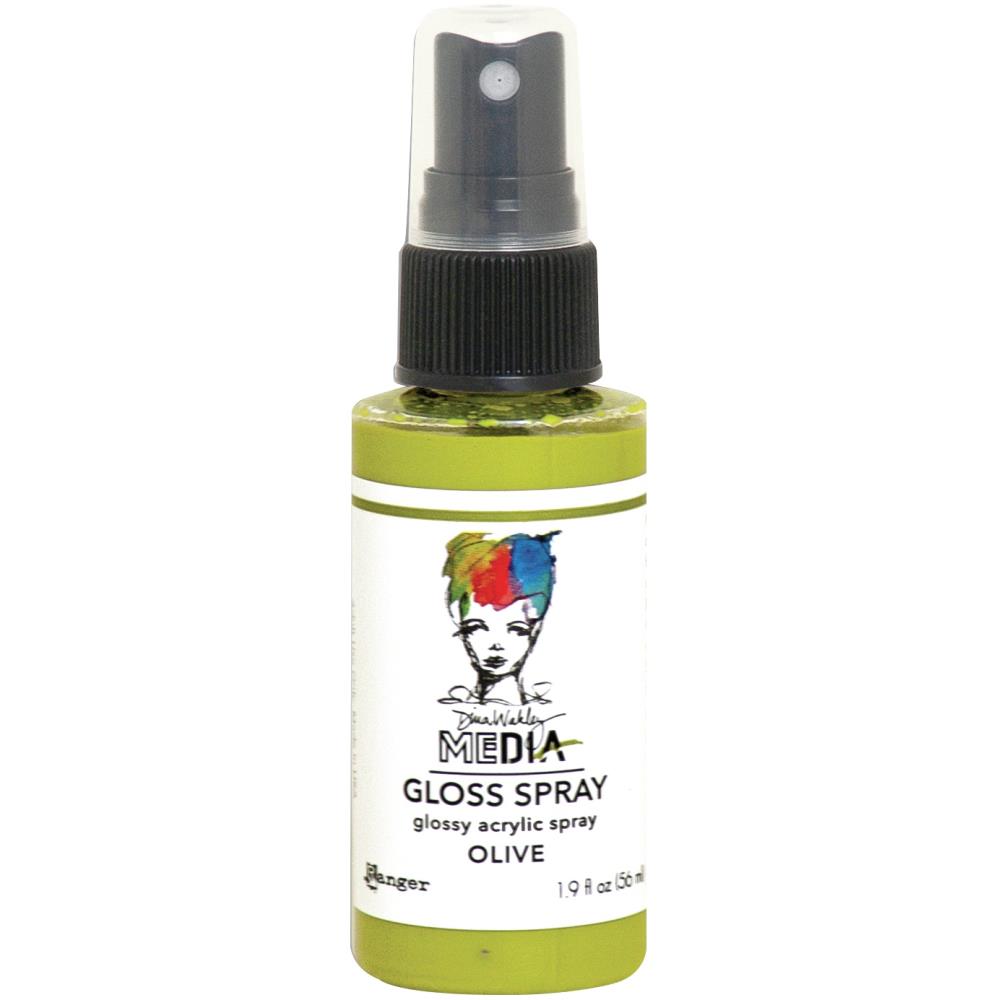 Dina Wakley Media Gloss Sprays - Olive