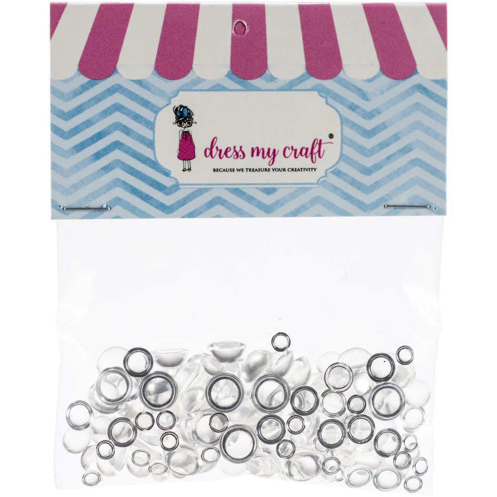 Dress My Crafts Water Droplet Embellishments - Assorted Sizes