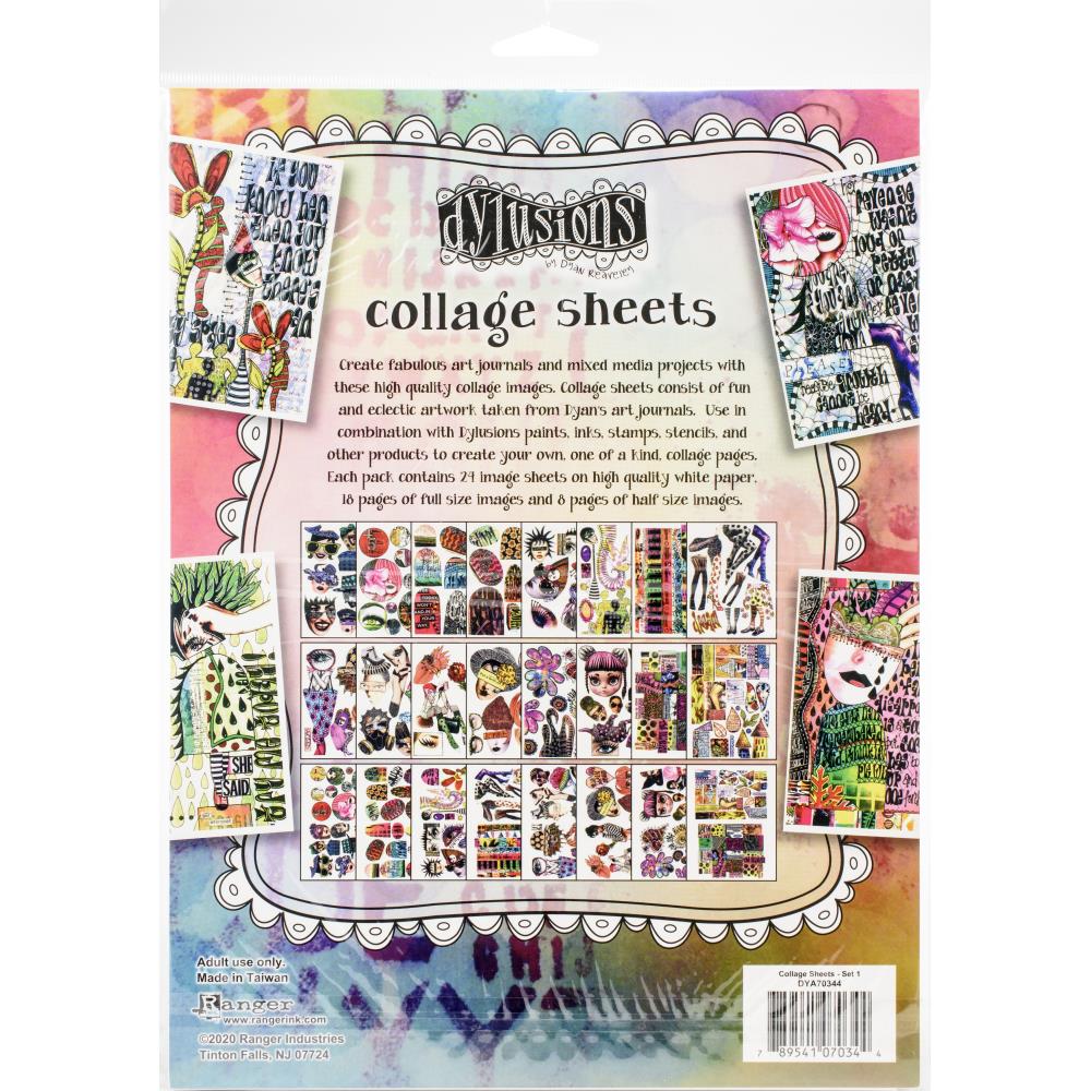 Dyan Reaveley's Dylusions Collage Sheets 8.5X11 - Set 1