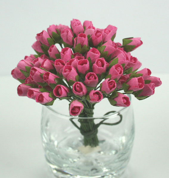 Mini Rosebuds- Pink- 10pcs
