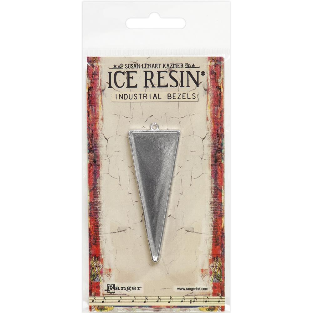 Ice Resin Industrial Bezel Collection - Sterling Triangle - Large
