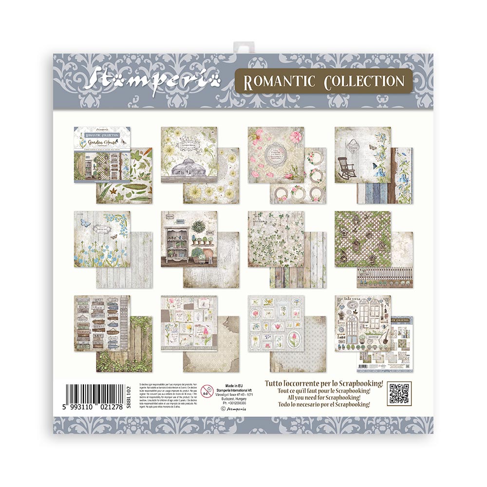 Stamperia Double-Sided Paper Pad - 12x12 - Garden House