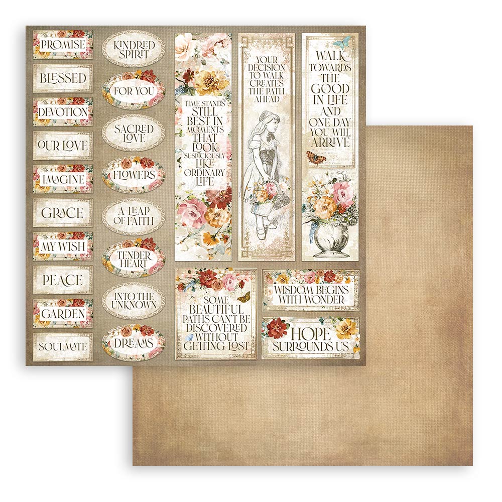 Stamperia Double-Sided Paper Pad - 12x12 - Garden of Promises