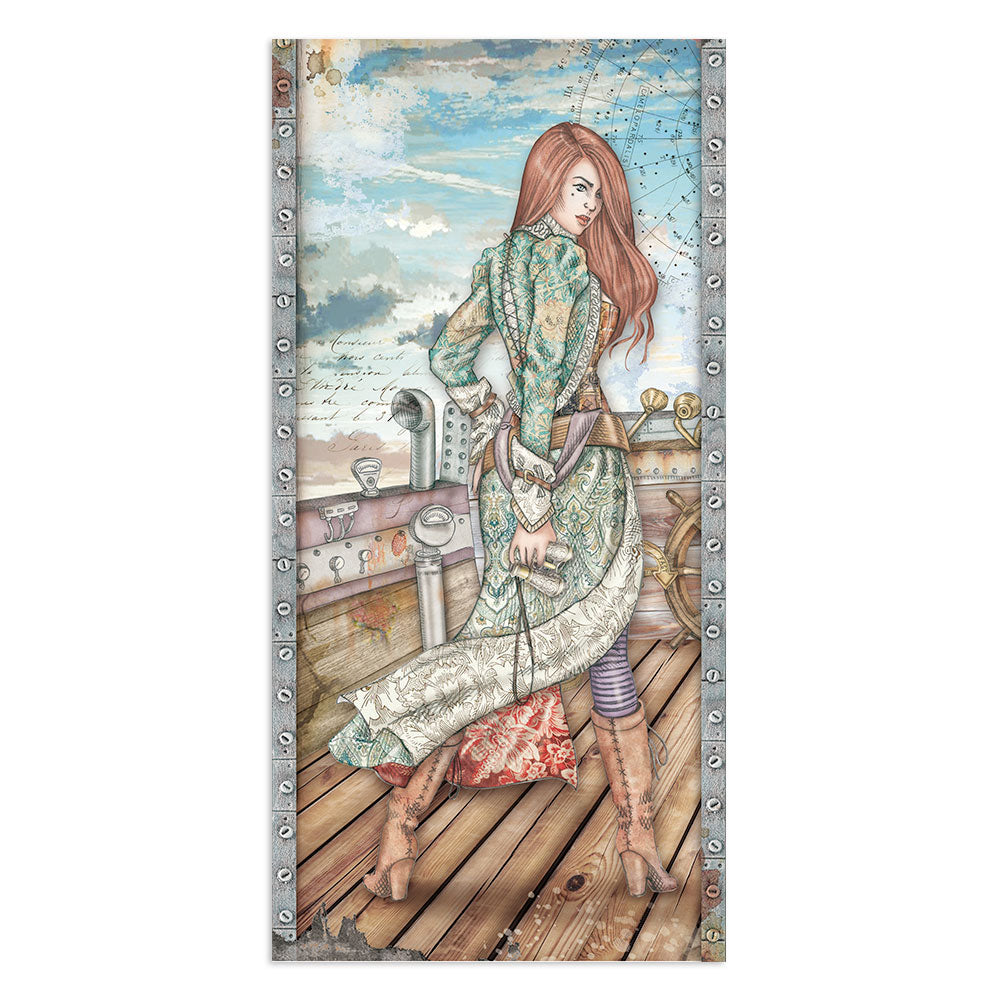 Stamperia Collectables Double-Faced Paper 6X12 - Lady Vagabond