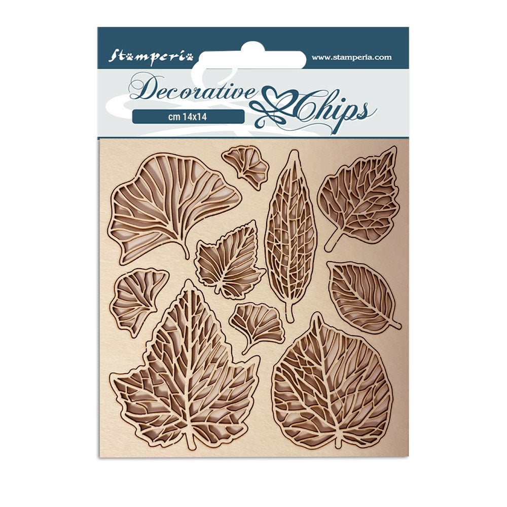 Stamperia Decorative Chips - Garden House Leaves