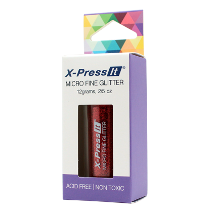 X-Press It Micro Fine Glitter- Scarlet
