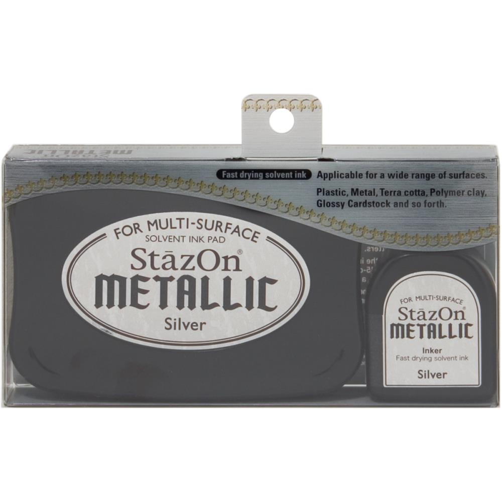 StazOn Metallic Ink Kit - Silver