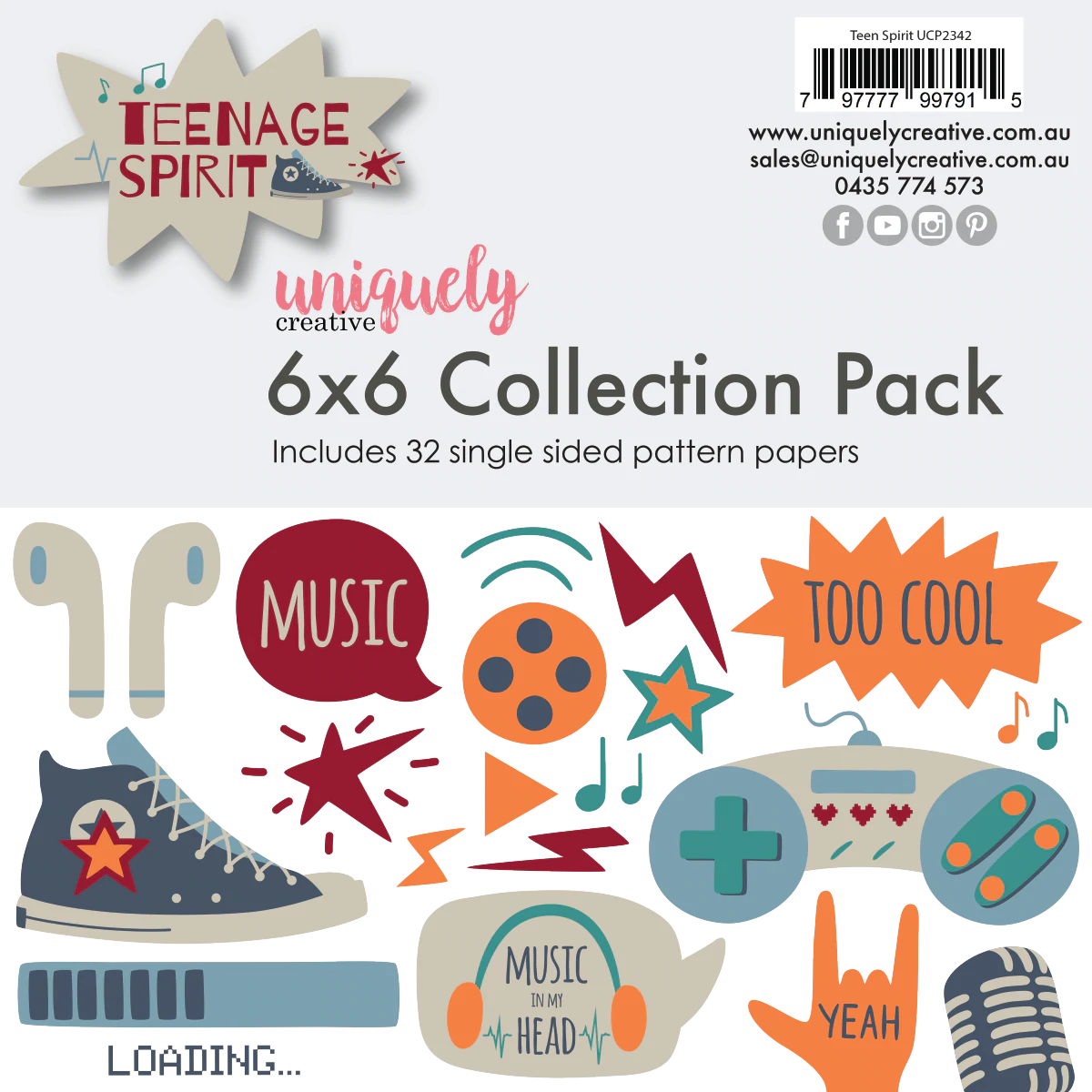 Uniquely Creative - Teen Spirit Collection Pack Mini 6x6