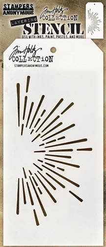 Tim Holtz - Layering Stencil - Burst