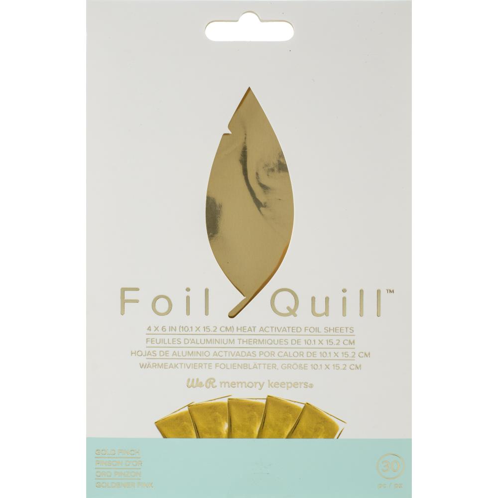 We R Memory Keepers Foil Quill Foil Sheets - Gold Finch