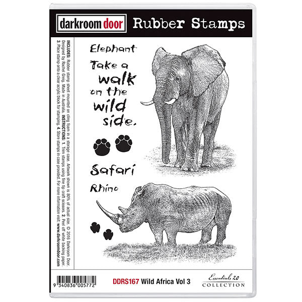 Rubber Stamp Set - Wild Africa Vol 3