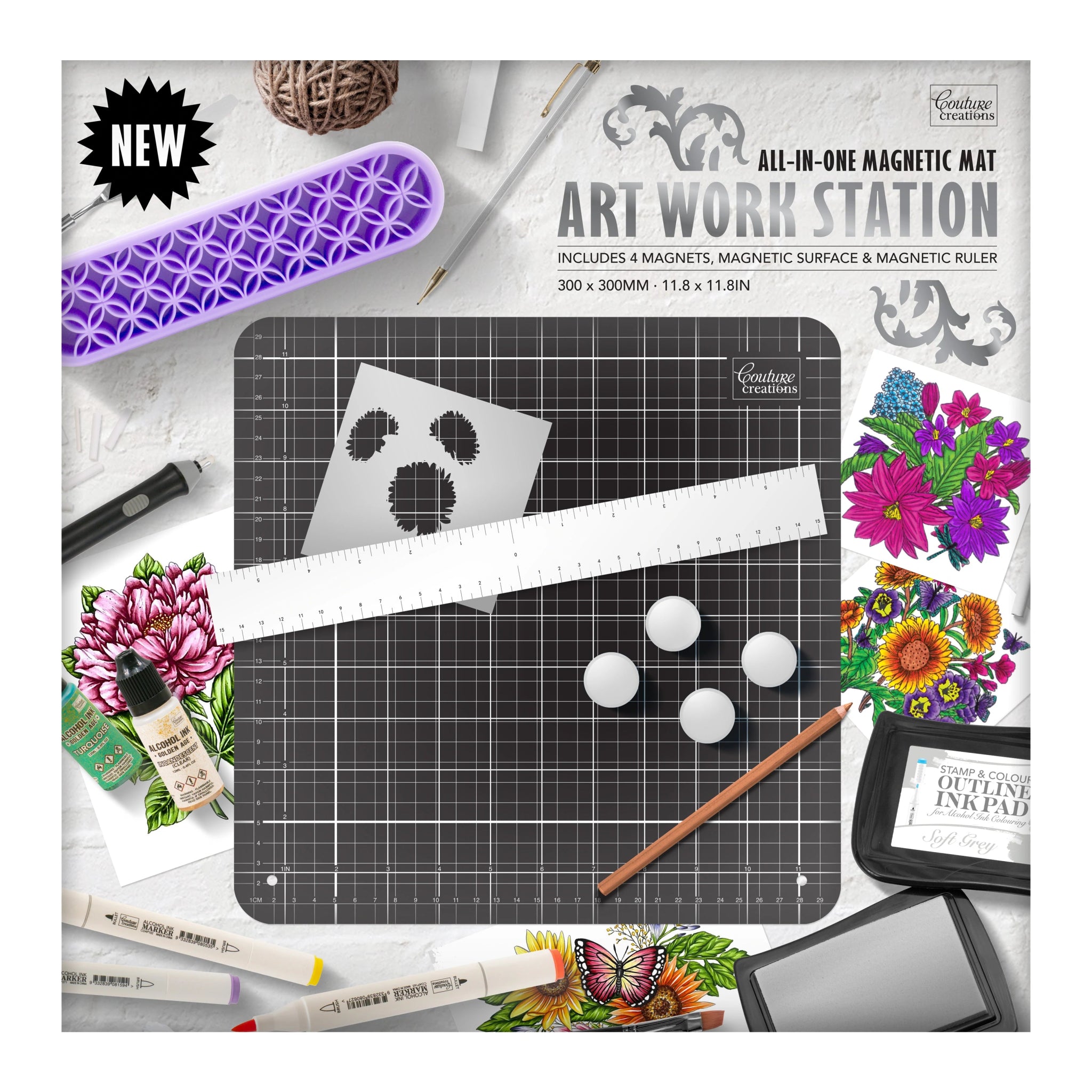 All-in-One Magnetic Art Work Station - Crafty Divas