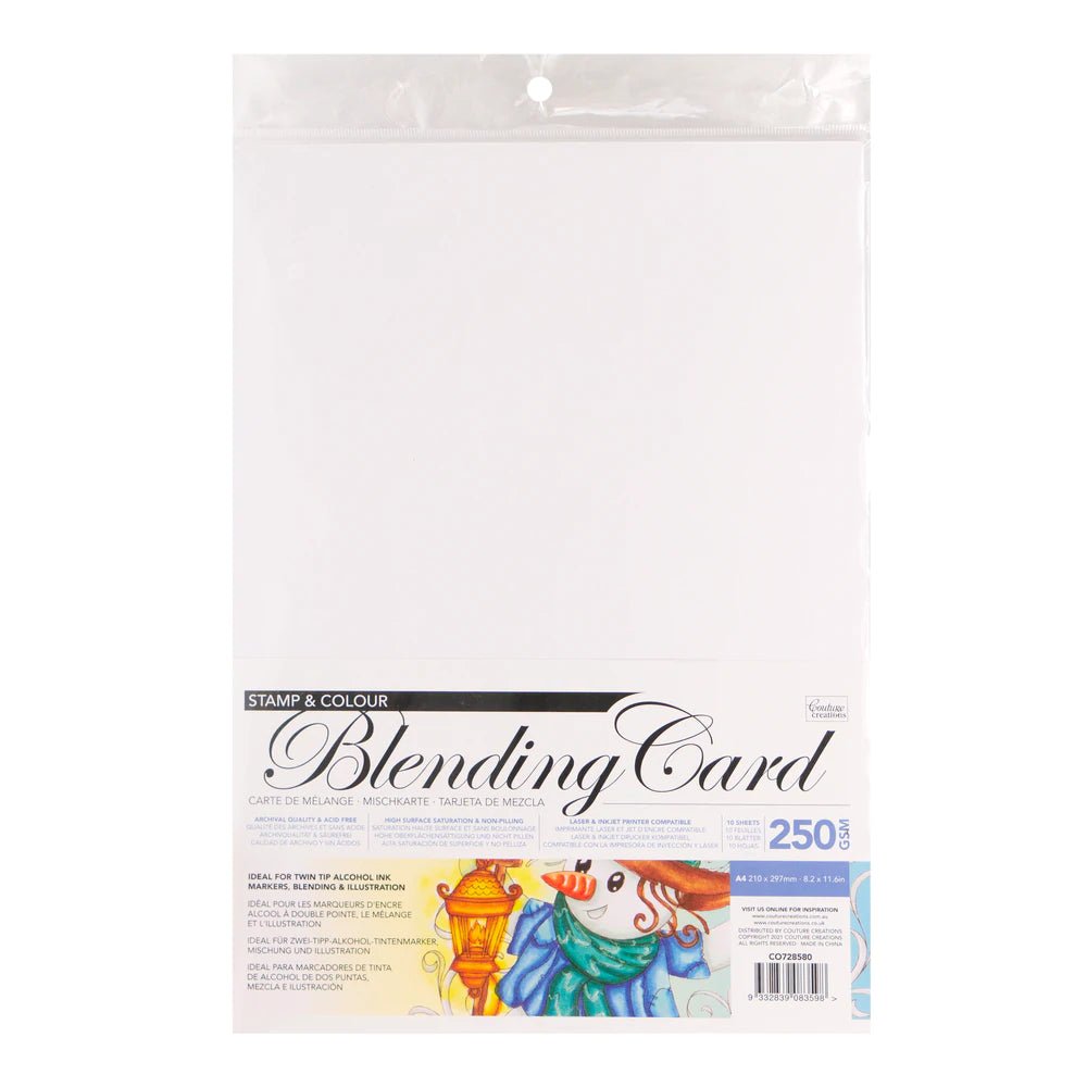 Blending Card- 10 sheets - 250gsm - Crafty Divas