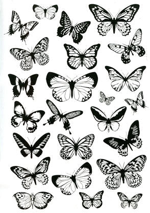 Butterflies transparency - Crafty Divas