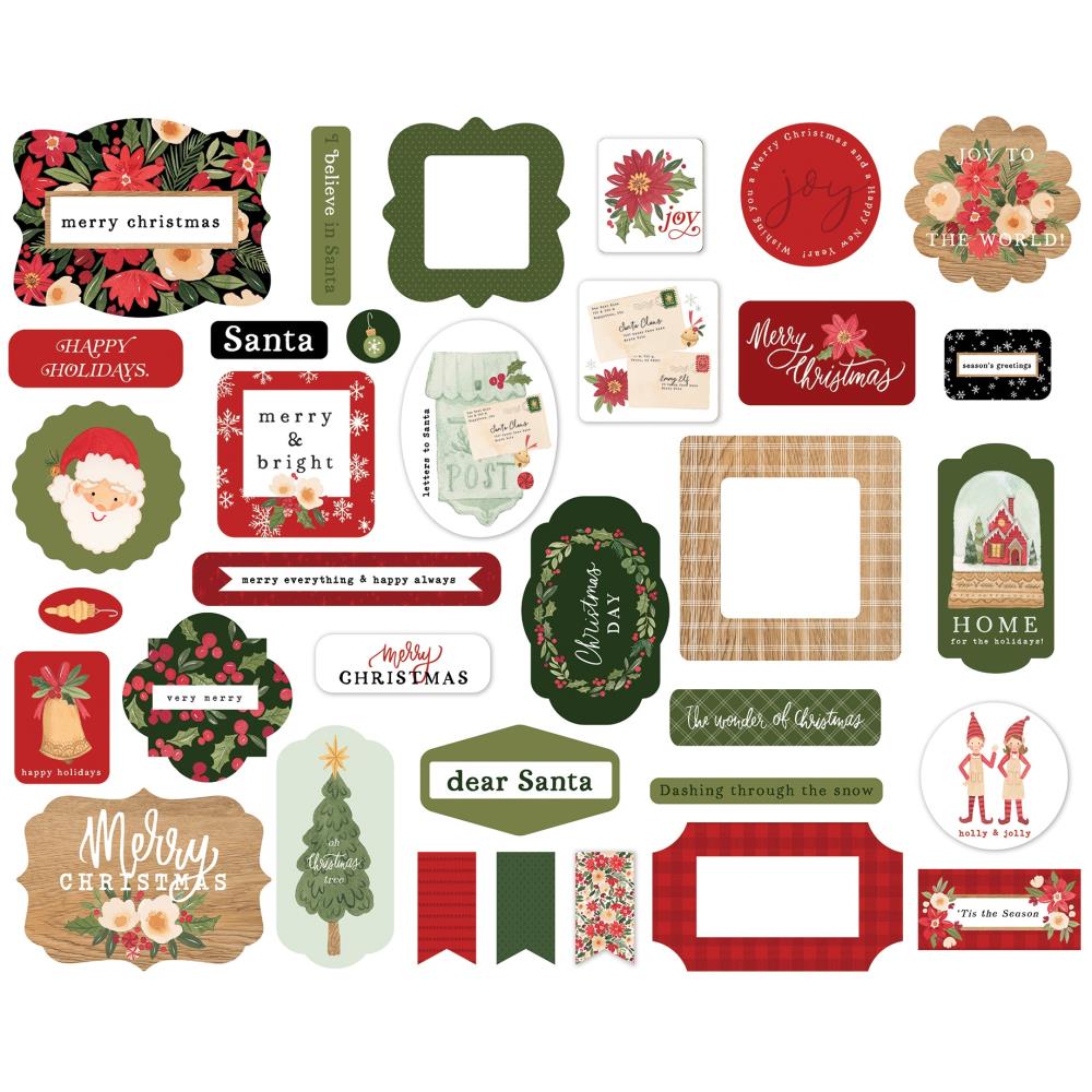 Carta Bella Cardstock Ephemera - Icons Letters To Santa - Crafty Divas