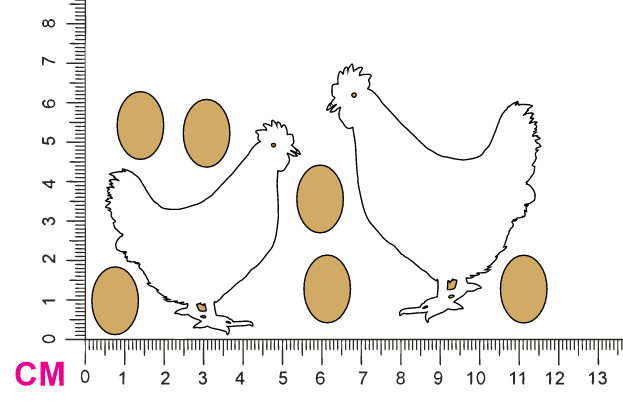 Chipboard Shapes - Chickens - Crafty Divas