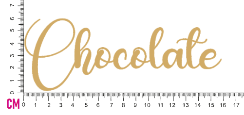Chipboard Shapes - Chocolate Large - Crafty Divas