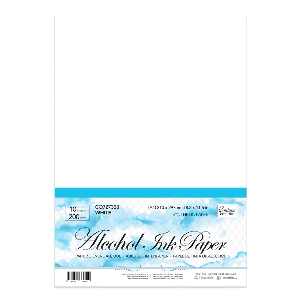 Couture Creations Synthetic Paper - White A4 200gsm 10pk - Crafty Divas