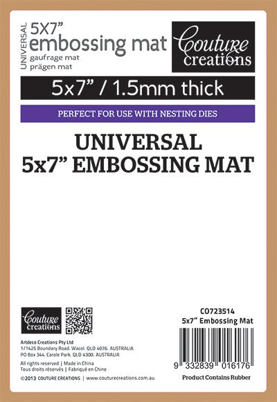Couture Creations - Universal Latex Embossing Mat - Crafty Divas