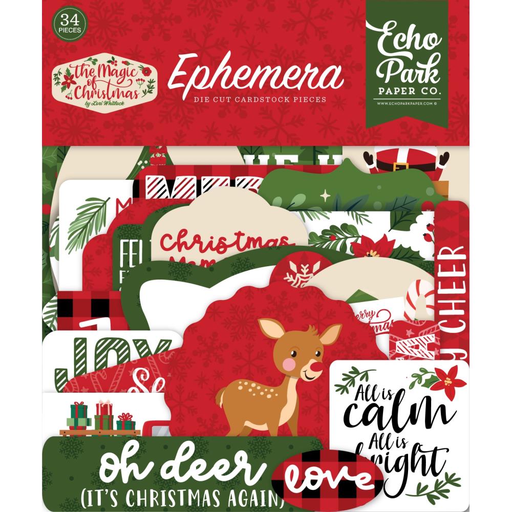 Echo Park Cardstock Ephemera - The Magic Of Christmas Icons - Crafty Divas