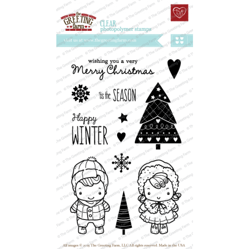 The Greeting Farm Stamps- Happy Winter