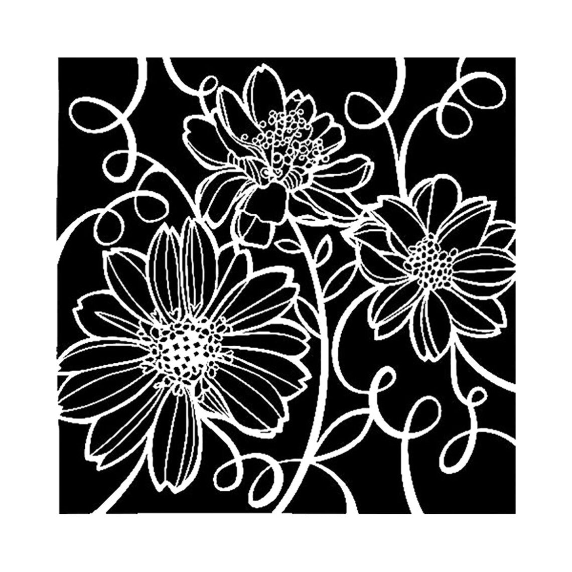 Crafters Workshop Template 12x12 - Tangled Flora