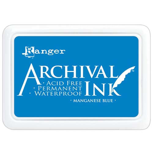 Ranger Archival Ink Pad - Manganese Blue