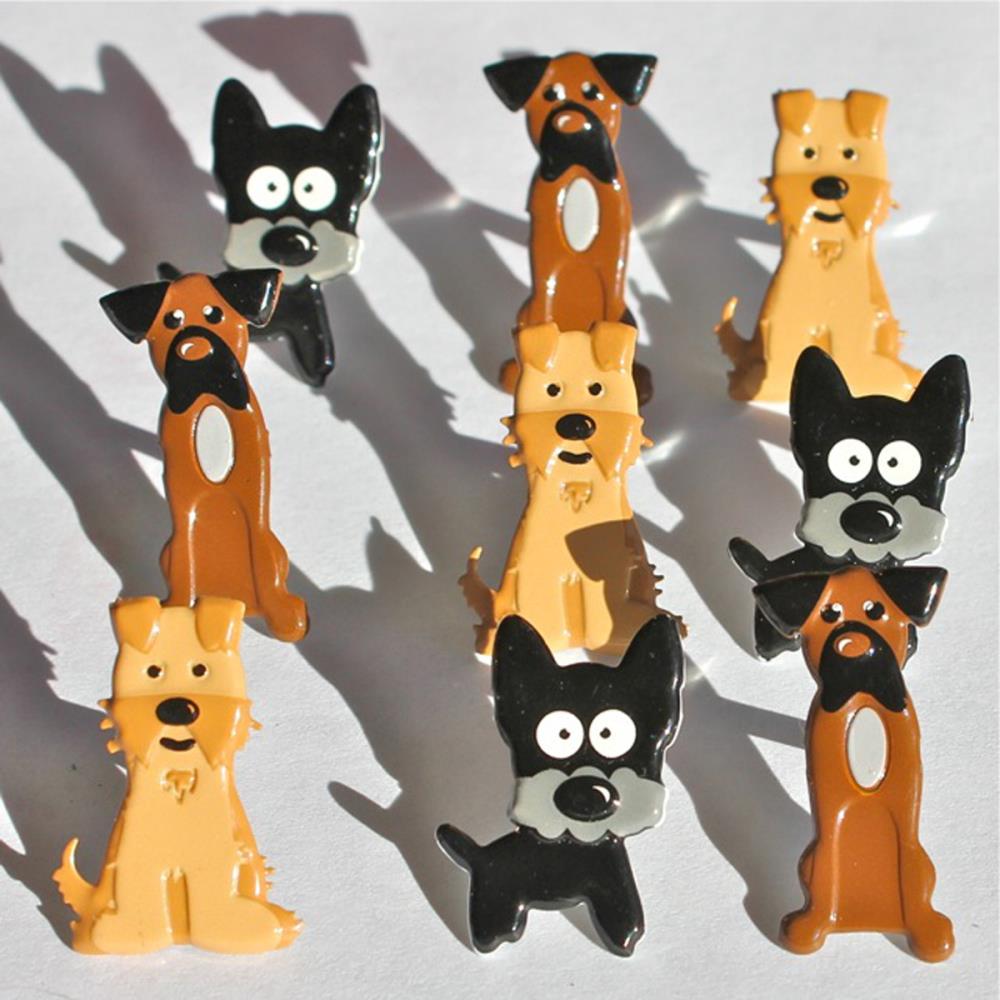 Eyelet Outlet Shape Brads - Puppies