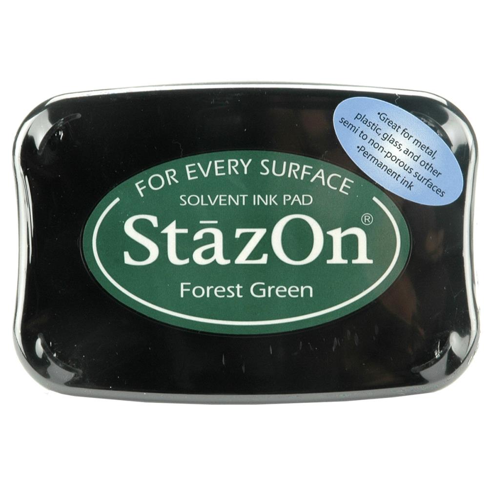 StazOn Solvent Ink Pad - Forest Green