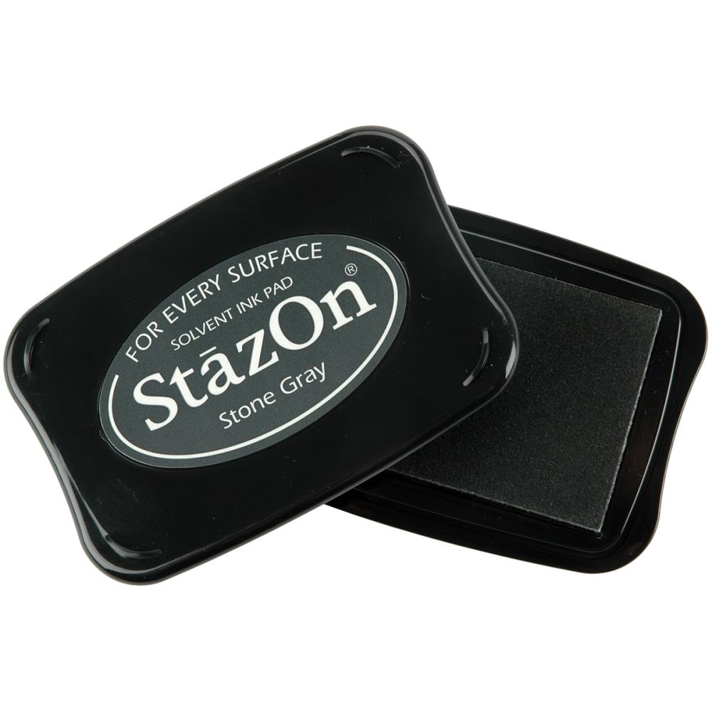 StazOn Solvent Ink Pad - Stone Gray
