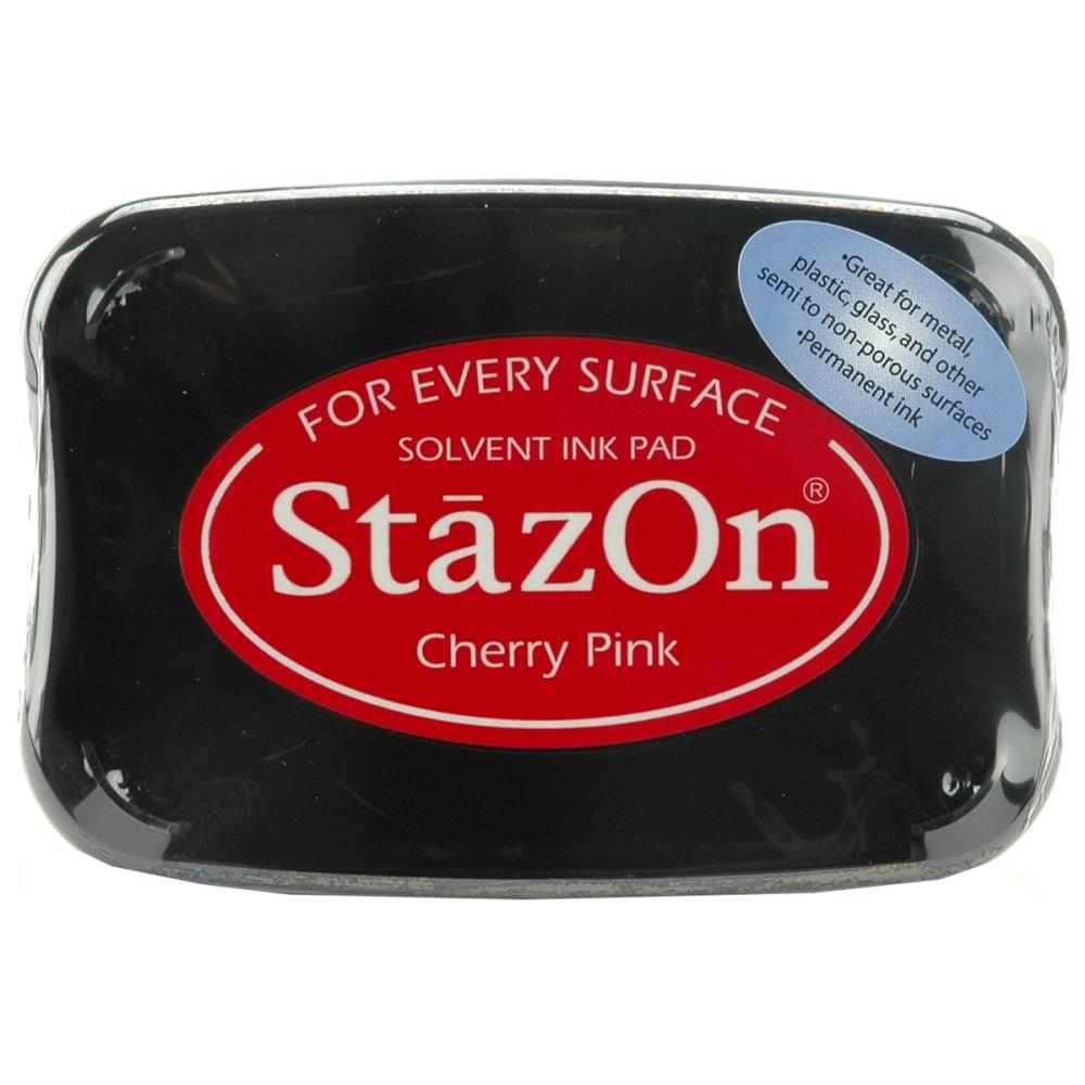 StazOn Solvent Ink Pad - Cherry Pink