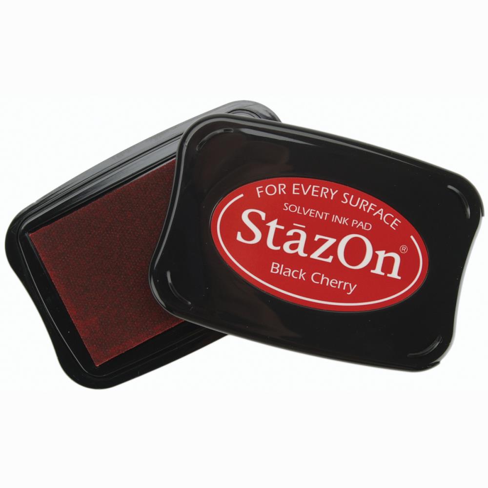 StazOn Solvent Ink Pad - Black Cherry