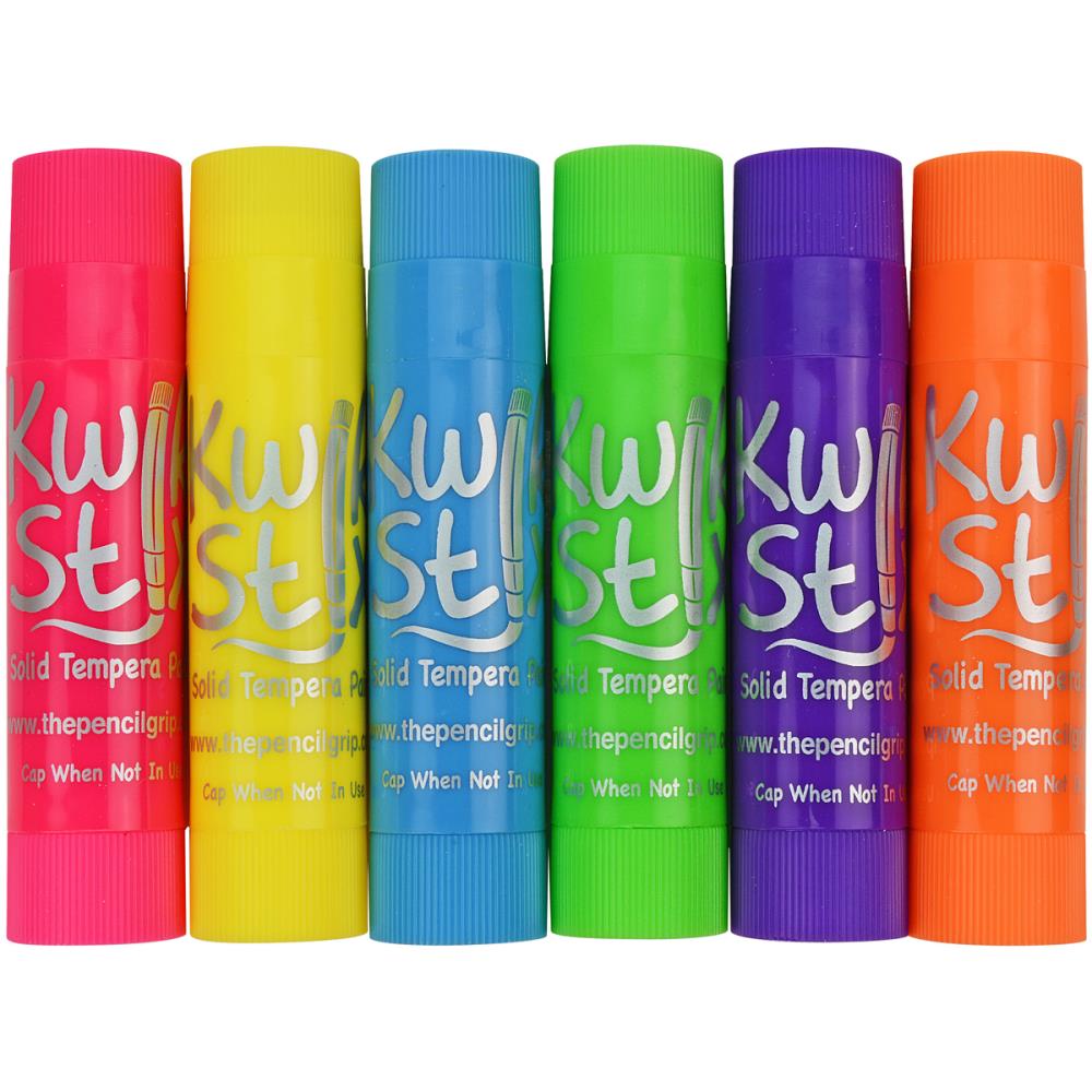 Kwik Stix Solid Tempera Paint Sticks 6pk - Neon