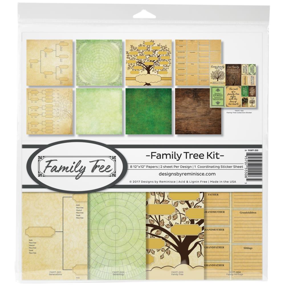 Reminisce Collection Kit 12X12 - Family Tree