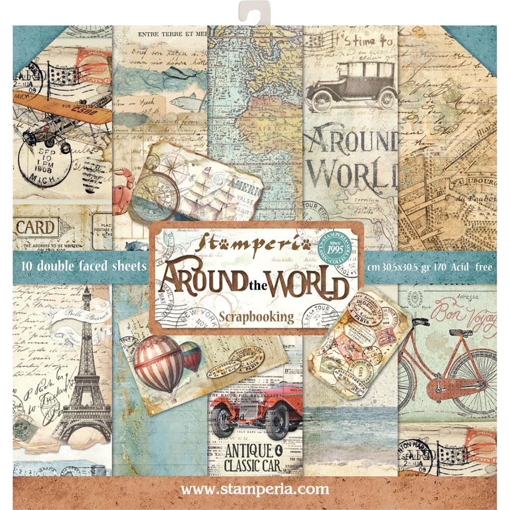 Stamperia Double-Sided Paper Pad 12x12 - Around The World