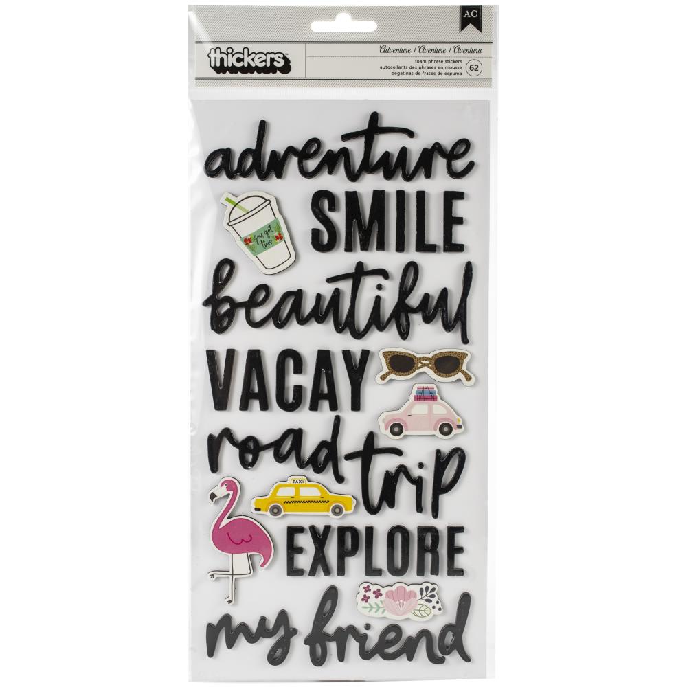 Chasing Adventures Thickers Stickers - Phrase Icon