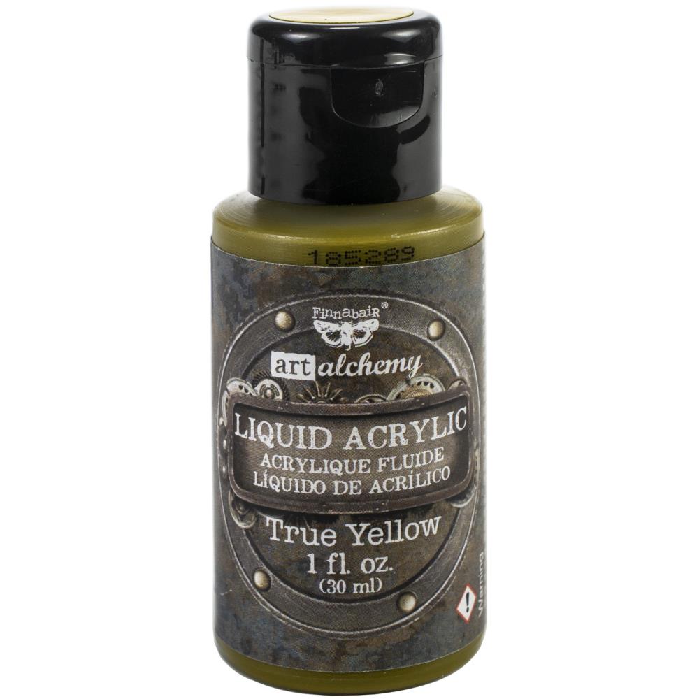 Finnabair Art Alchemy Acrylic Paint 30ml - True Yellow