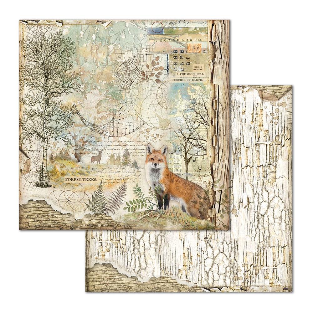 Stamperia Double-Sided Paper Pad 8x8 - Forest