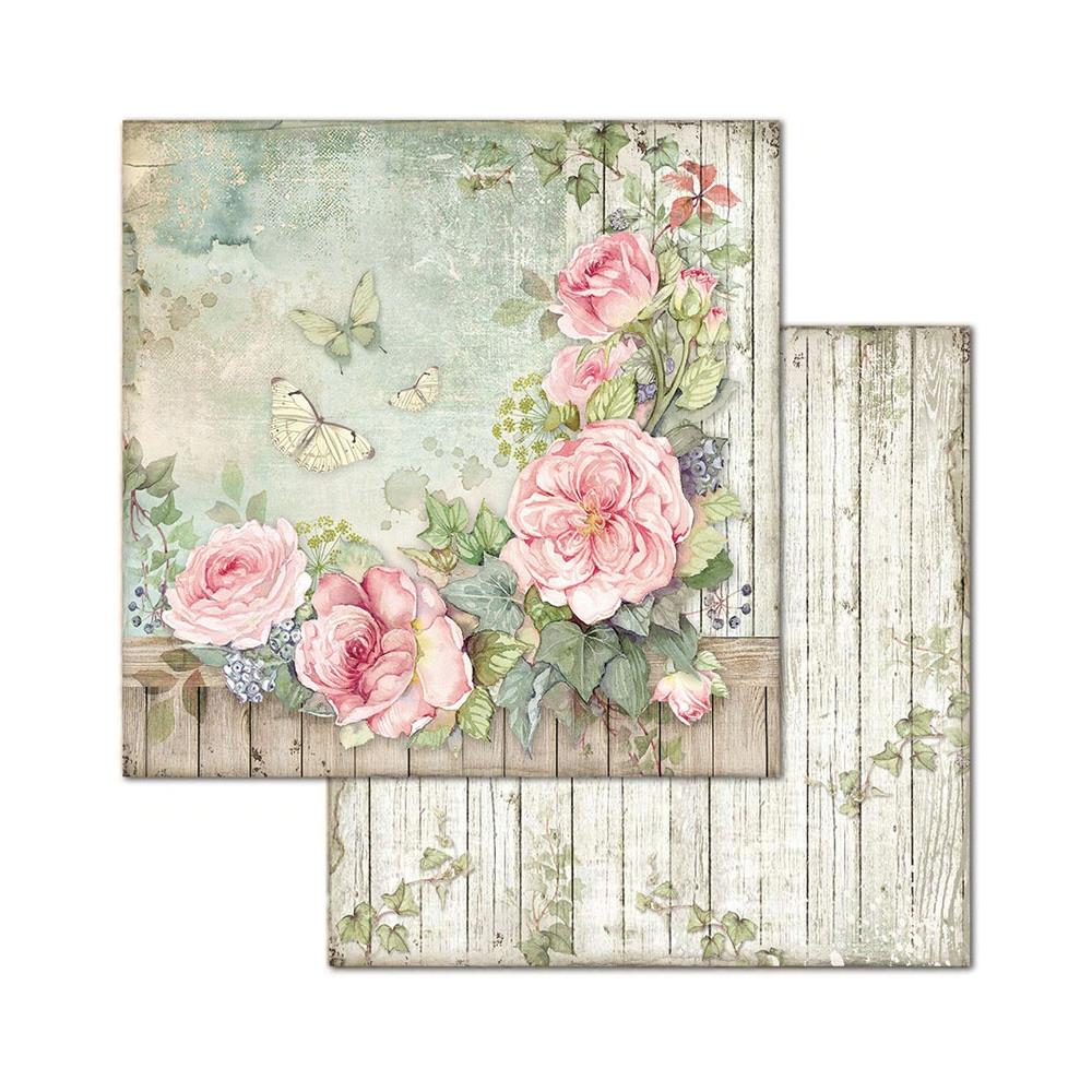 Stamperia Double-Sided Paper Pad - 8x8 - House Of Roses