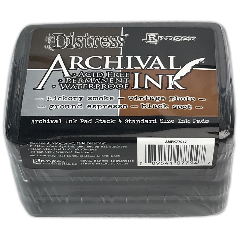 Tim Holtz Distress Archival Ink Pad Stack - Basics