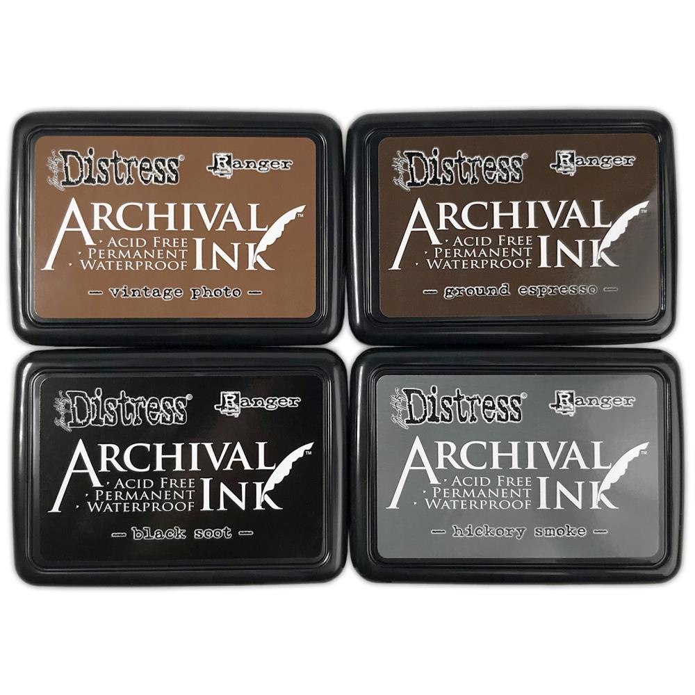 Tim Holtz Distress Archival Ink Pad Stack - Basics