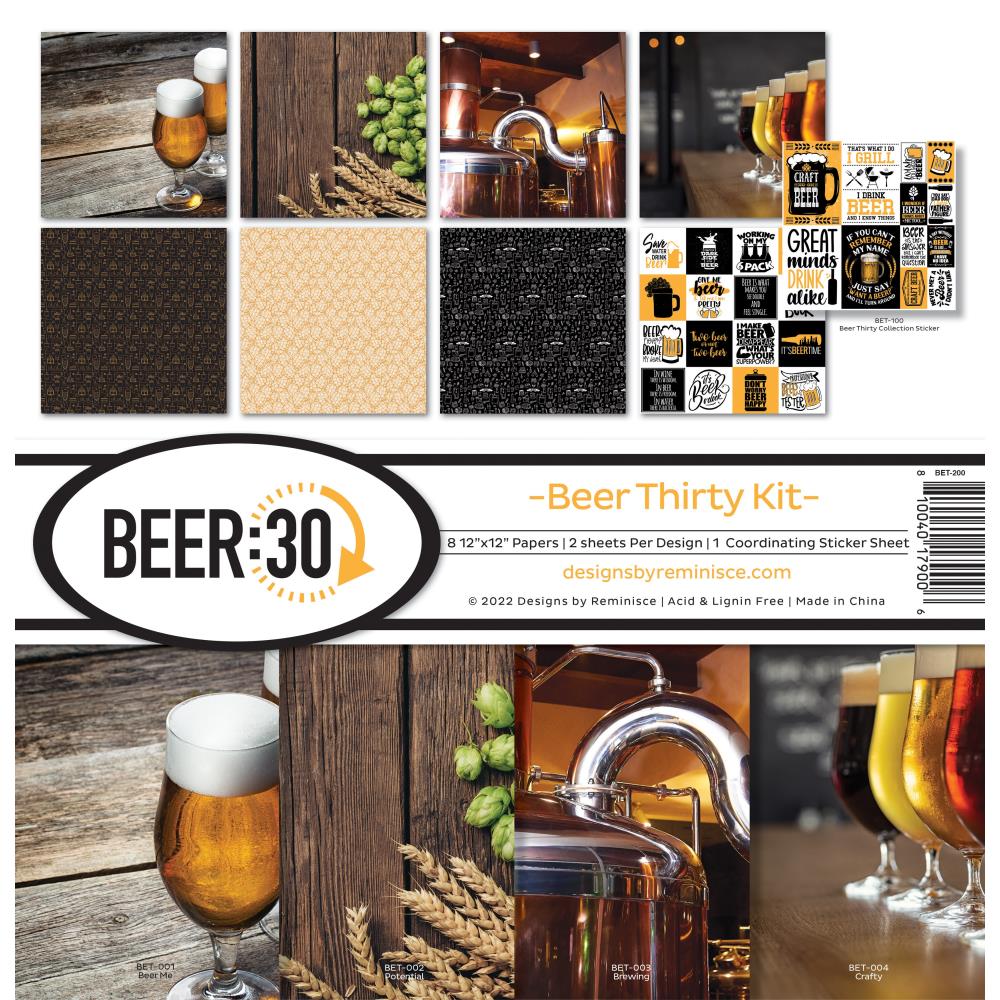 Reminisce Collection Kit 12X12 - Beer Thirty
