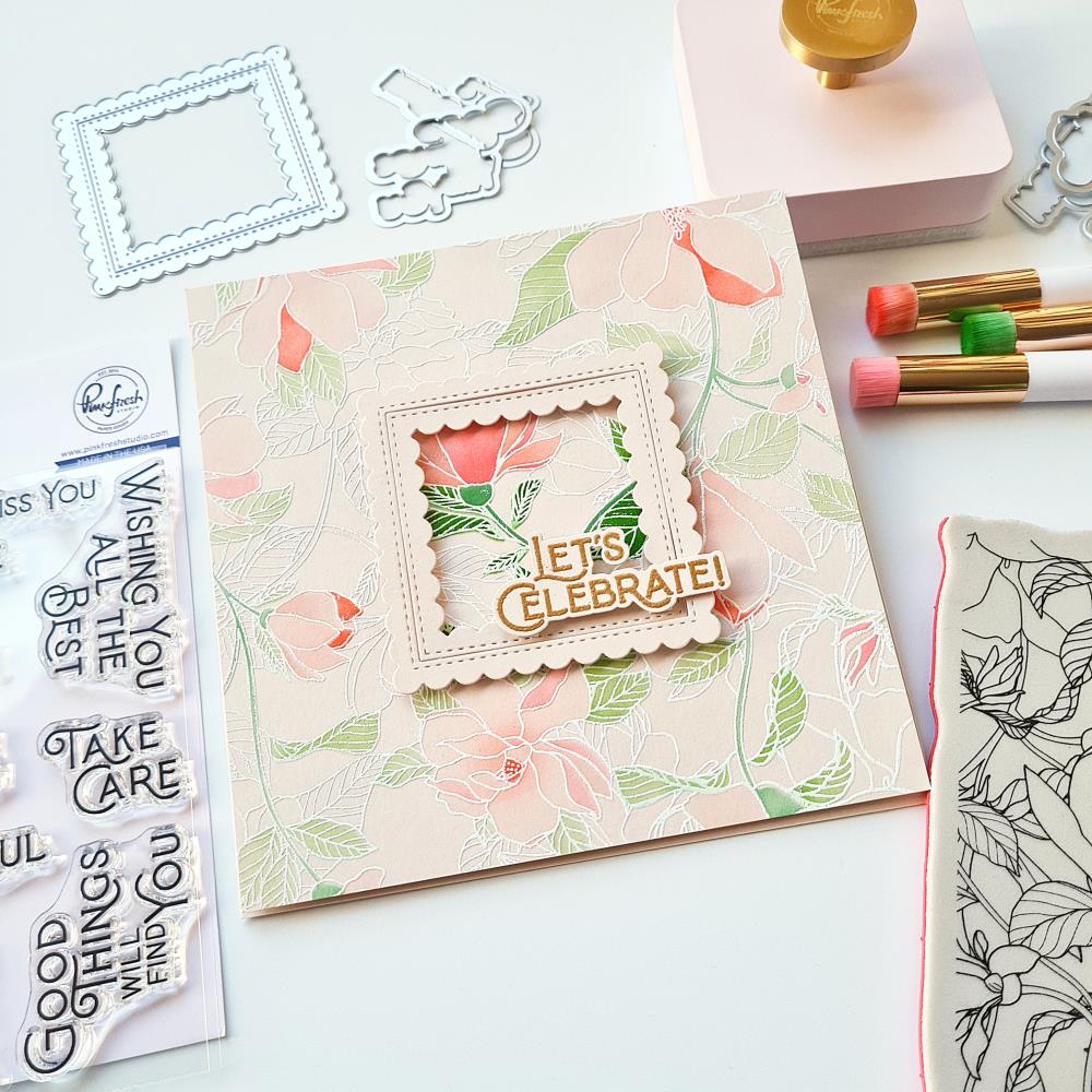 Pinkfresh Studio Clear Stamp Set - Wonderful Sentiments