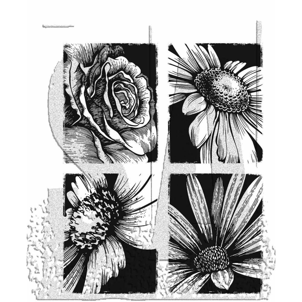 Tim Holtz Cling Rubber Stamp Set - Bold Botanicals