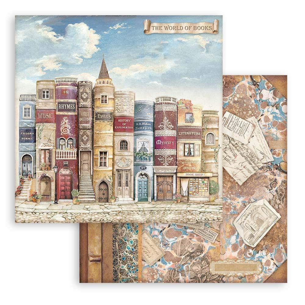 Stamperia Double-Sided Paper Pad 12x12 - Vintage Library