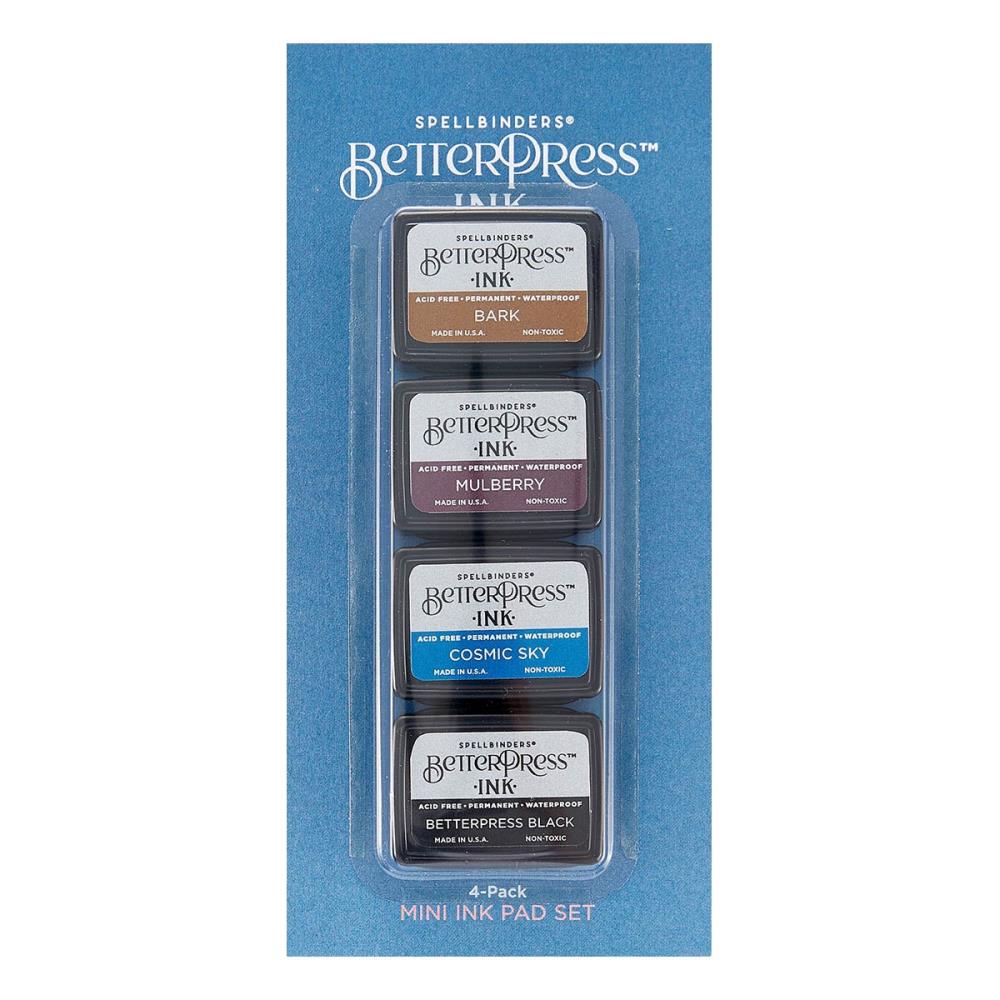 Spellbinders BetterPress Letterpress Mini Ink Pad Set - Regal Tones