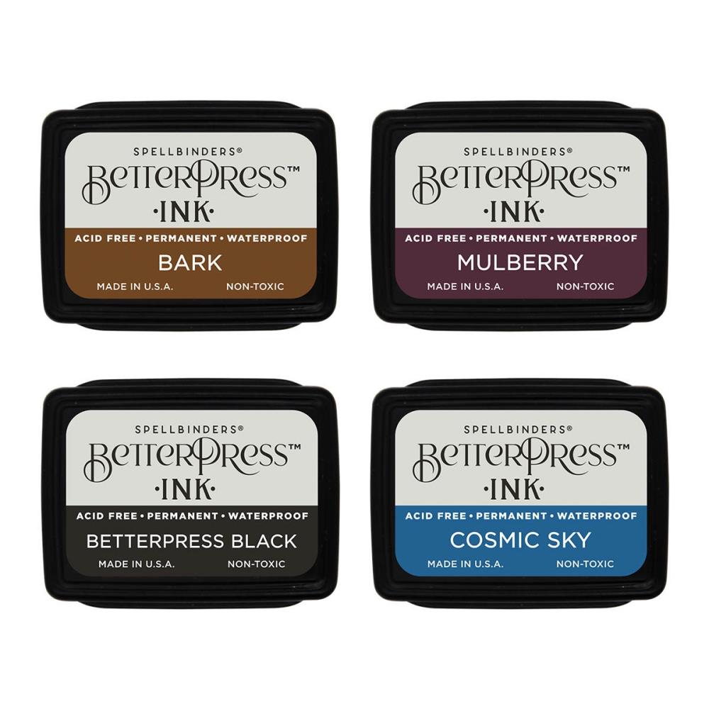 Spellbinders BetterPress Letterpress Mini Ink Pad Set - Regal Tones